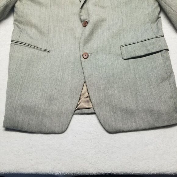 Lauren Ralph Lauren 42L Blazer Sport Coat Jacket 2 Button Gray Basic Business - Picture 3 of 9